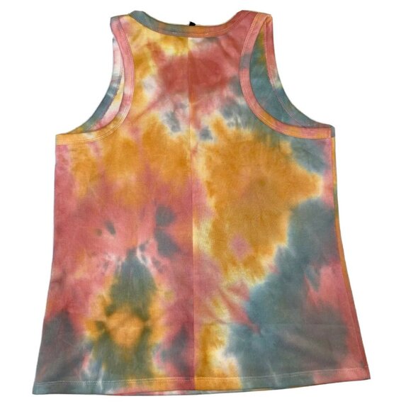 Supply & Demand Tie-Dye Tank Top L 98% Polyester 2% Spandex Multicolor Made In U - Picture 2 of 4